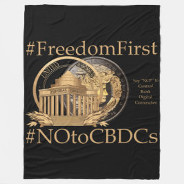 #FreedomFirst：自由財布 – 自由を受け入れる フリースブランケット