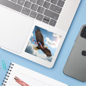 Freedom's Ascent - Square Vinyl シール (ノートパソコンとiPhone)