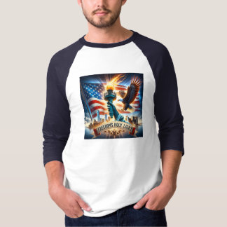 Freedom's Holy Light Patriotic Tシャツ – アメリカプライド