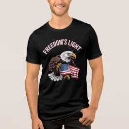 Freedom's Light Bald Eagle USA Tシャツ