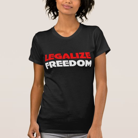 FreedomTワイシャツを法律化して下さい Tシャツ (正面)