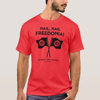 Freedoniaのユニセックスなティー(赤い) Tシャツ