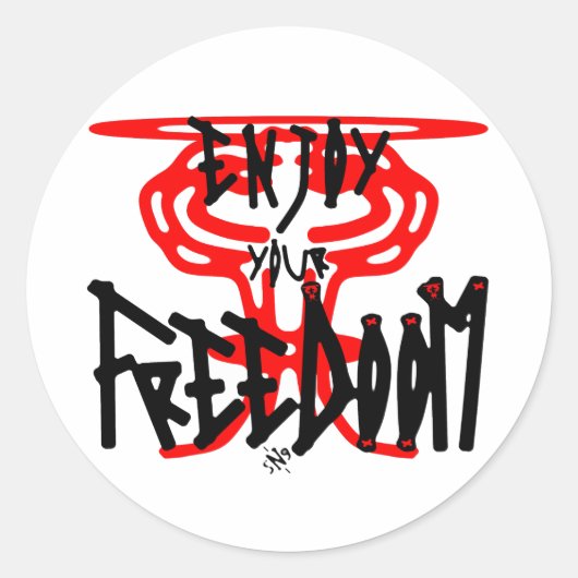 FreeDoomを楽しもう ラウンドシール (正面)