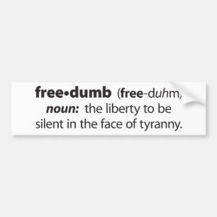 Freedumb バンパーステッカー
