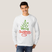 Freefit Merry Christmas Long Sleeve Tee | Festive  Tシャツ (正面フル)