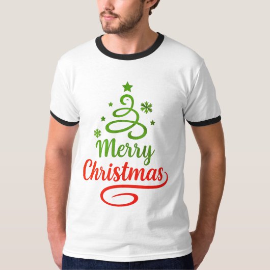 Freefit Merry Christmas Ringer Tee 🎅 | Retro Holi Tシャツ (正面)