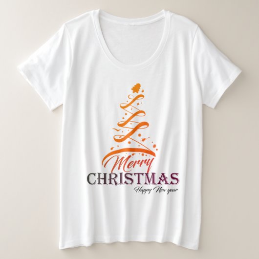 Freefit Women’s Plus-Size Basic T-Shirt 👚 | Soft  プラスサイズTシャツ (デザイン正面)