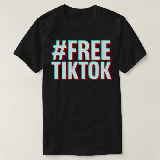 FREEKTOKティクトーク禁止 Tシャツ (デザイン正面)