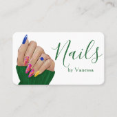 Freelance Nail Technician Manicurist Branding 名刺 (正面)
