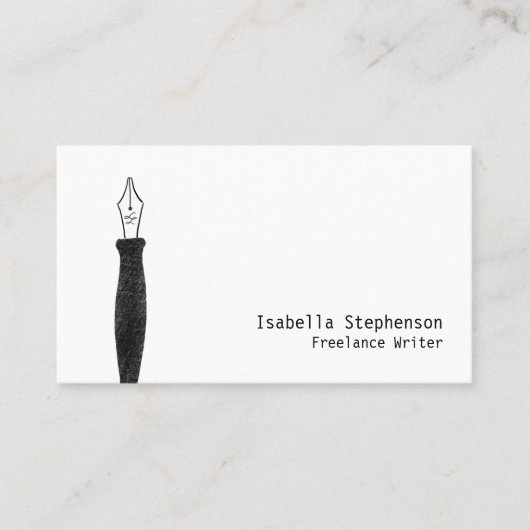 Freelance Writer Author Editor Copywriter Pen 名刺 (正面)