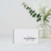 Freelance Writer Monogram Business Card 名刺 (スタンド正面)