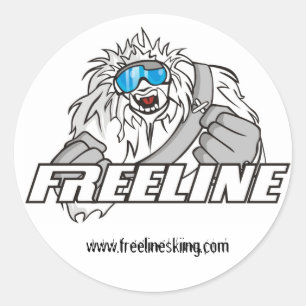 FreeLineのチームロゴ ラウンドシール