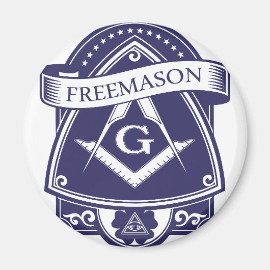 Freemason Illuninati All-see Eye マグネット (正面)
