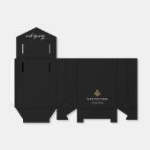 Freemason Masonic Black Minimalist Elegant Modern フェイバーボックス (折り畳みなし)