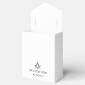 Freemason Masonic Black Minimalist Elegant Modern フェイバーボックス (オープン)