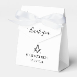 Freemason Masonic Black Minimalist Elegant Modern フェイバーボックス