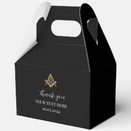 Freemason Masonic Black Minimalist Elegant Modern フェイバーボックス