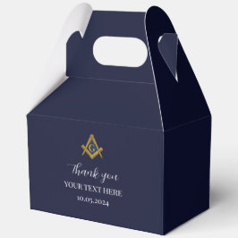 Freemason Masonic Blue Minimalist Elegant Modern フェイバーボックス