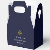 Freemason Masonic Blue Minimalist Elegant Modern フェイバーボックス (見開き)