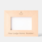 Freemason Masonic Gifts Master Mason Compass レーザー彫刻フレーム (正面)