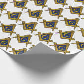 Freemason Masonic Square and Compass Freemasonry ラッピングペーパー (角)