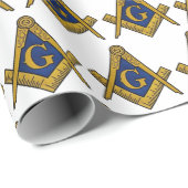 Freemason Masonic Square and Compass Freemasonry ラッピングペーパー (ロールコーナー)