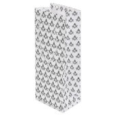 Freemason Masonic Square and Compass Freemasonry ワインギフトバッグ (裏面アングル)