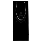 Freemason Masonic Square and Compass Freemasonry ワインギフトバッグ (裏面)