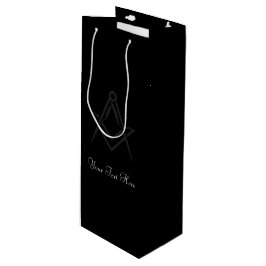 Freemason Masonic Square and Compass Freemasonry ワインギフトバッグ