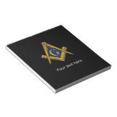 Freemason Masonic Square Compass ノートパッド (アングル)