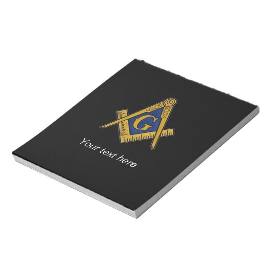 Freemason Masonic Square Compass ノートパッド (回転)