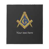 Freemason Masonic Square Compass ノートパッド (正面)
