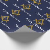 Freemason Masonic Square Freemasonry Christmas  ラッピングペーパー (角)