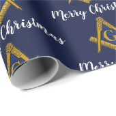 Freemason Masonic Square Freemasonry Christmas  ラッピングペーパー (ロールコーナー)