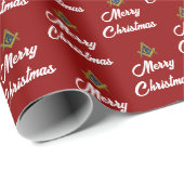 Freemason Masonic Square Freemasonry Christmas  ラッピングペーパー (ロールコーナー)