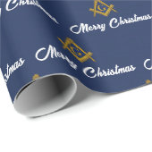 Freemason Masonic Square Freemasonry Christmas  ラッピングペーパー (ロールコーナー)