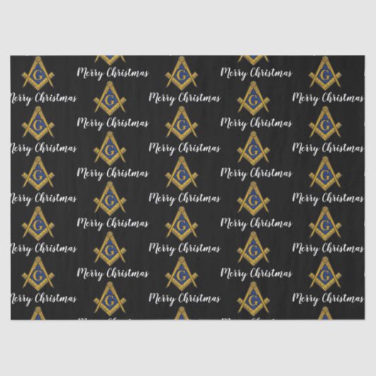 Freemason Masonic Square Freemasonry Christmas  薄葉紙 (正面)