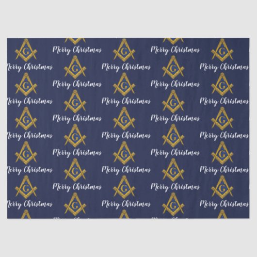 Freemason Masonic Square Freemasonry Christmas  薄葉紙 (正面)