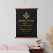 Freemason Master Mason Lodge Masonry 吊り下げ型タペストリー (寝室)