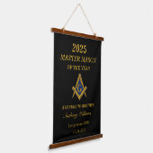 Freemason Master Mason Lodge Masonry 吊り下げ型タペストリー (傾斜あり)