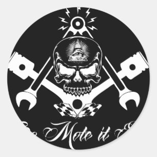 Freemason-Widows-Sons-Masonic-改造-Logo-20160407 ラウンドシール