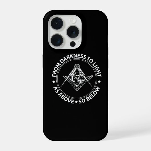 Freemasonry emblem iPhoneケース (裏面)