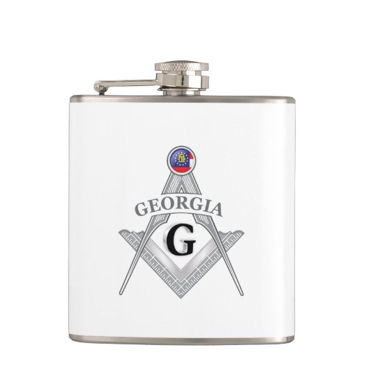 Freemasonry lodge of the state of Georgia フラスク (正面)