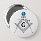Freemasonry lodge of the state of Indiana 缶バッジ (正面&裏面)