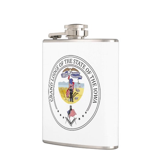 Freemasonry lodge of the state of Iowa フラスク (左)