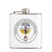 Freemasonry lodge of the state of Iowa フラスク (正面)