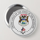 Freemasonry lodge of the state of Michigan 缶バッジ (正面&裏面)