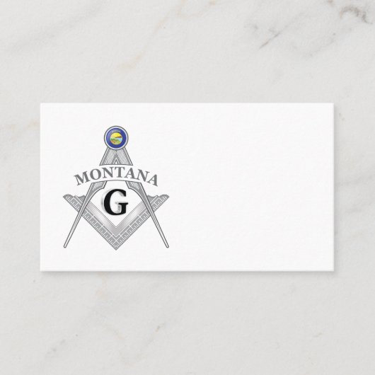 Freemasonry lodge of the state of Montana 名刺 (正面)