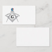 Freemasonry lodge of the state of North Carolina 名刺 (正面/裏面)