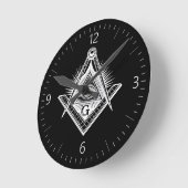 Freemasonry sign ラウンド壁時計 (傾斜)
